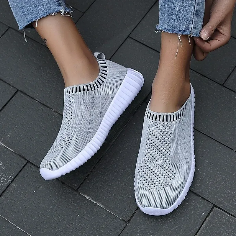 Women's Black Slip-On Sneakers - Image 6