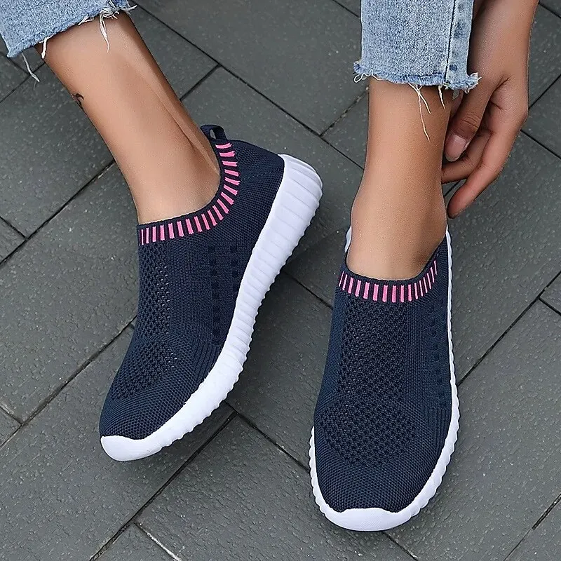 Women's Black Slip-On Sneakers - Image 7