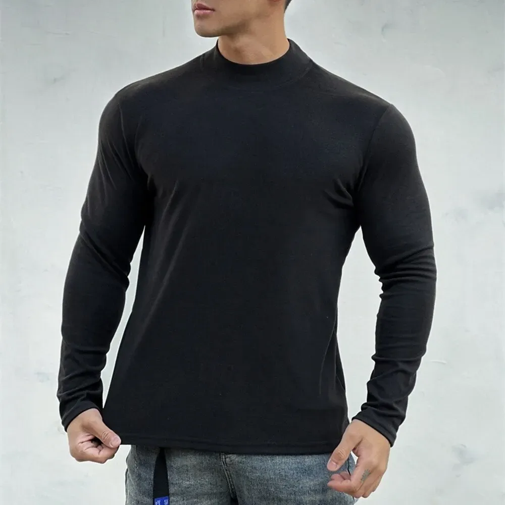 Men's Athletic Shirt Gym Shirt Fitness Shirt Padded - Image 5