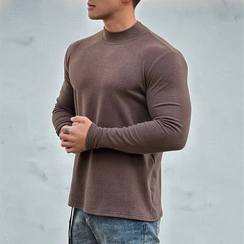 Men's Athletic Shirt Gym Shirt Fitness Shirt Padded - Image 7