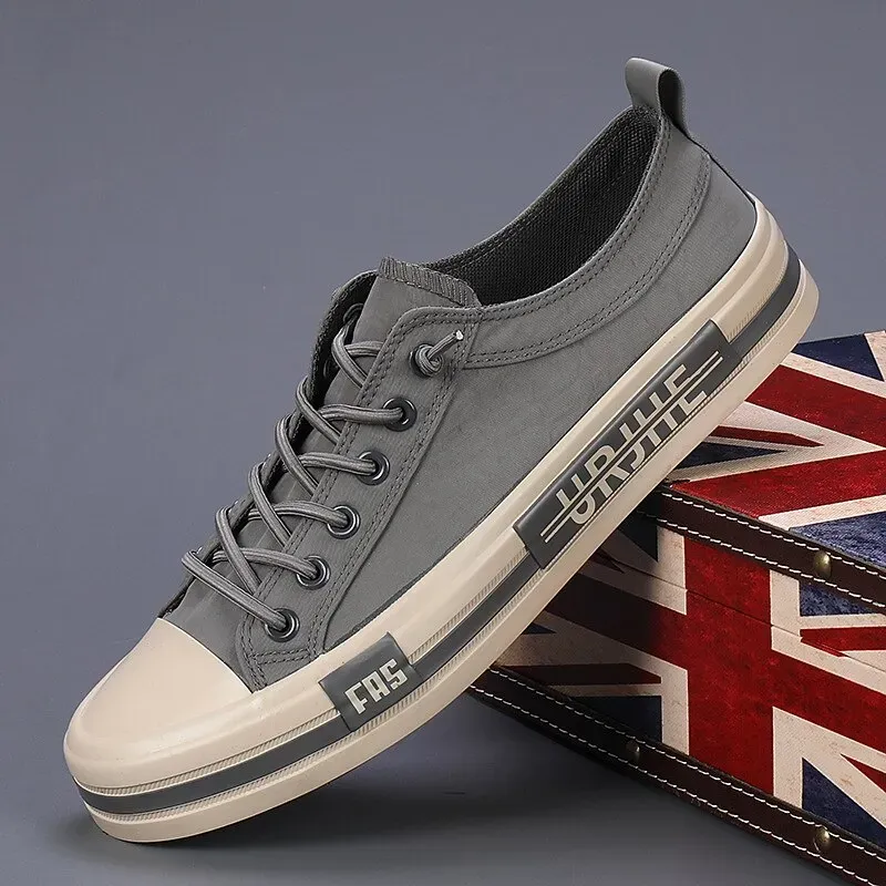 Men's Casual Canvas Lace-Up Sneakers