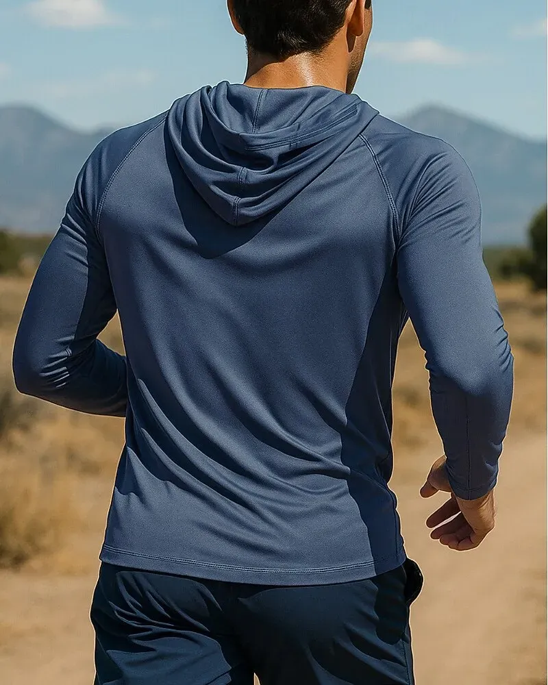 Men's Hoodie Sweatshirt Pocket Long Sleeve Top Athleisure - Image 2