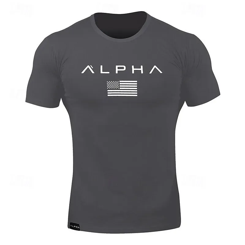 Men's Gym Shirt Running Shirt Short Sleeve Top - Image 8