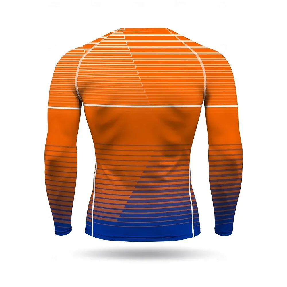 Men Running Shirt MTB Geometric - Image 2