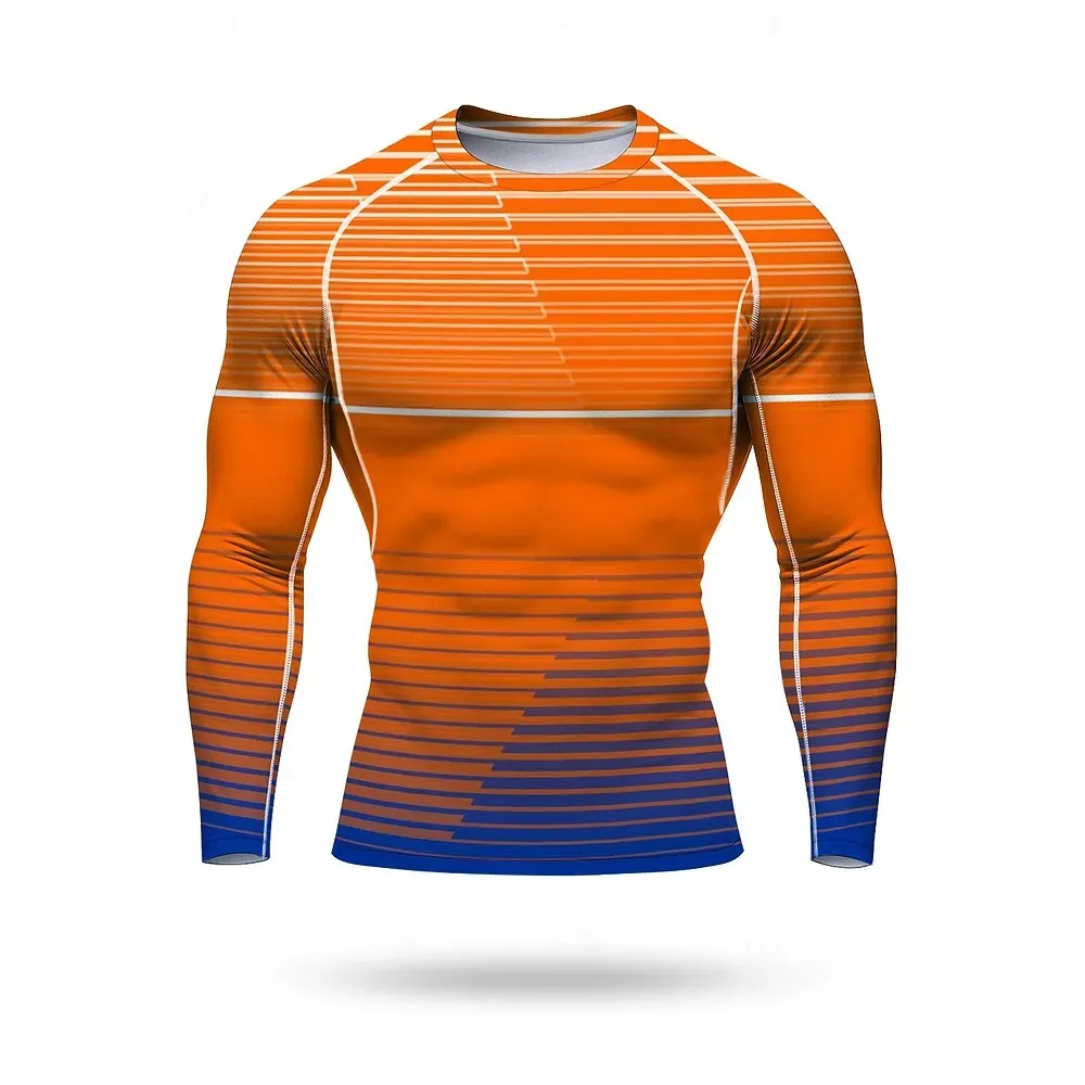 Men Running Shirt MTB Geometric - Image 3