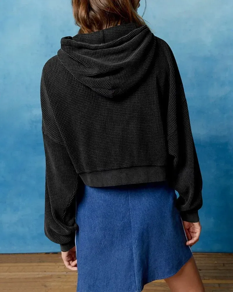 Women's Hoodie Outdoor Jacket Zipper Pocket Long Sleeve - Image 4