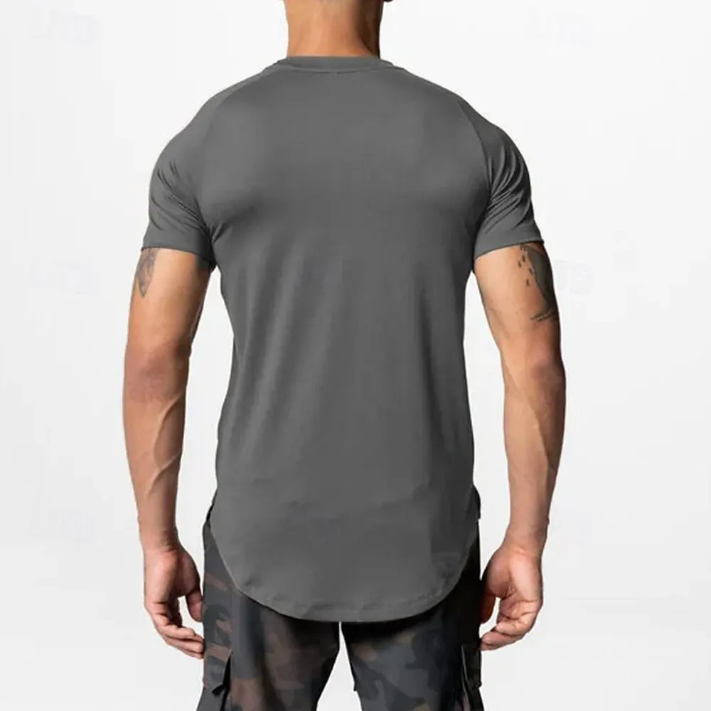 Men's Running T-Shirt Gym Shirt Short Sleeve Tee - Image 7