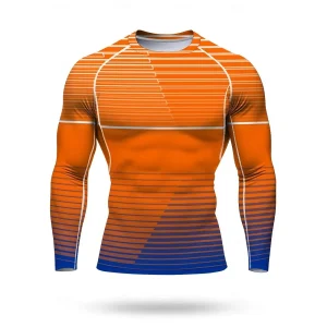 Men Running Shirt MTB Geometric