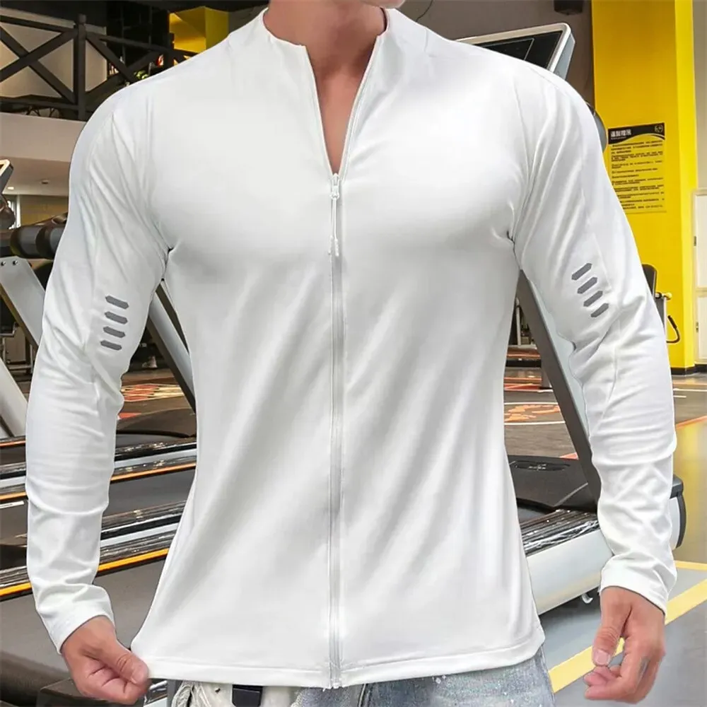 Men Workout Suit Base Layer 2pc Quick Dry Long Sleeve - Image 8