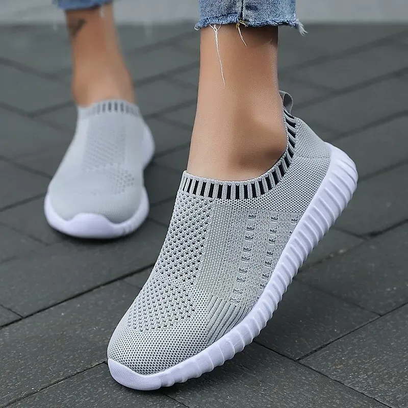 Women's Black Slip-On Sneakers - Image 5