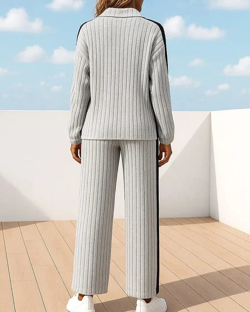 Women's Tracksuit Sweatpants Windproof Gym Training Running Sportswear - Image 2