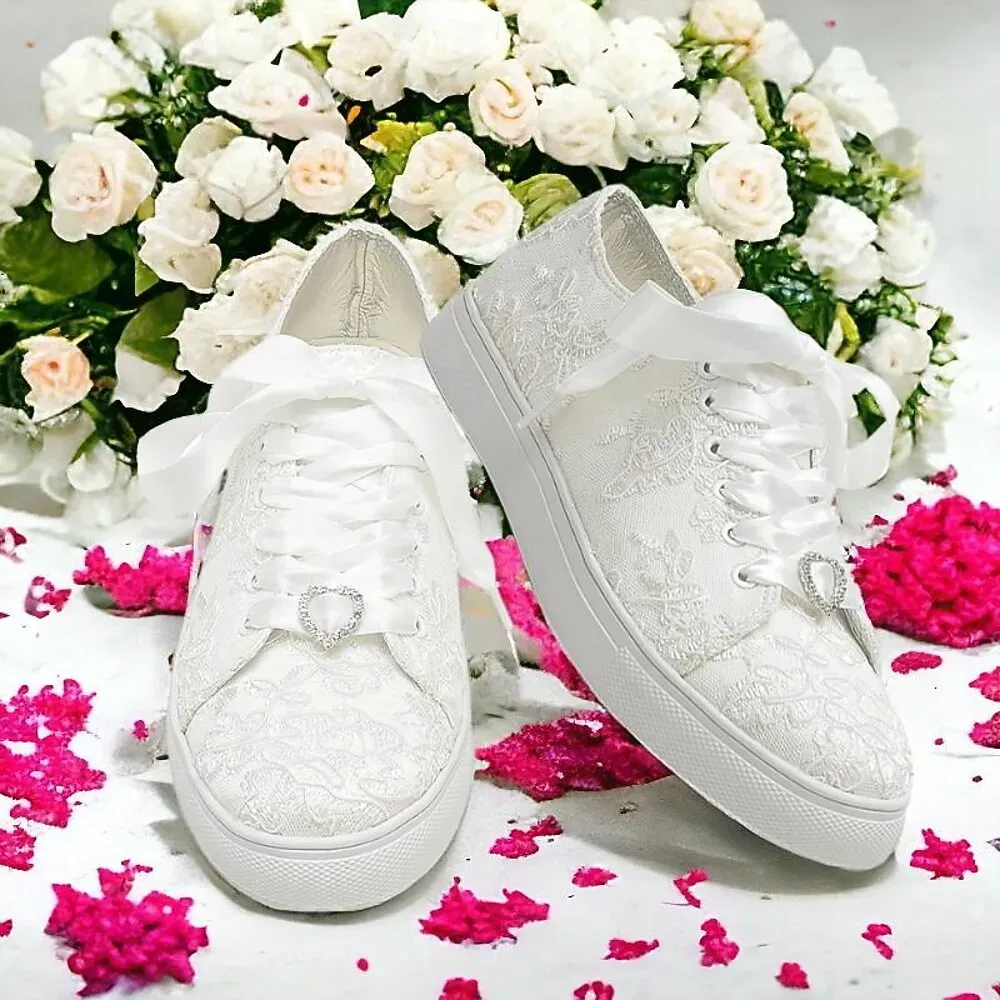Bridal Lace Wedding Sneakers