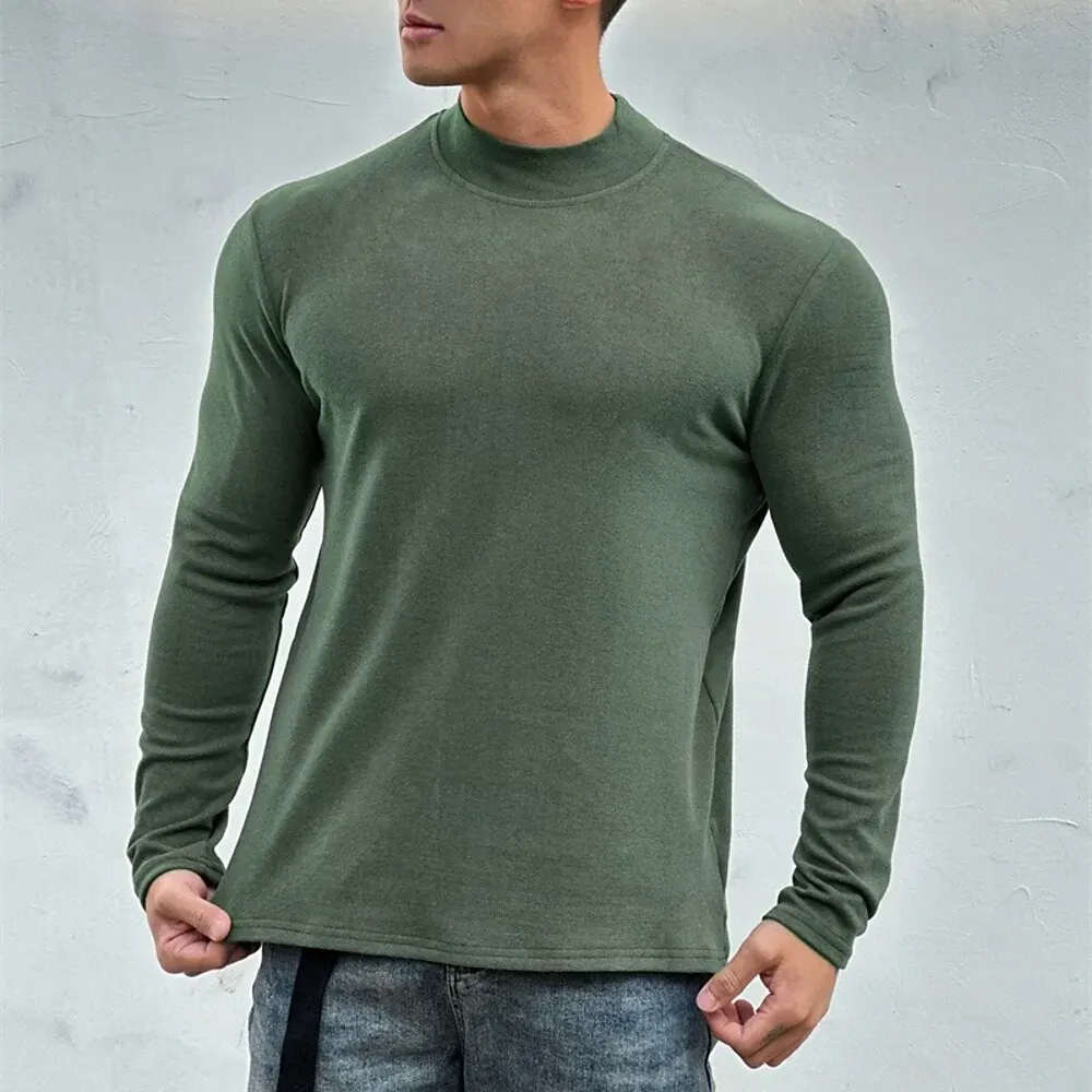 Men's Athletic Shirt Gym Shirt Fitness Shirt Padded - Image 8