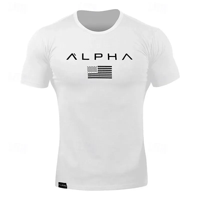 Men's Gym Shirt Running Shirt Short Sleeve Top - Image 3