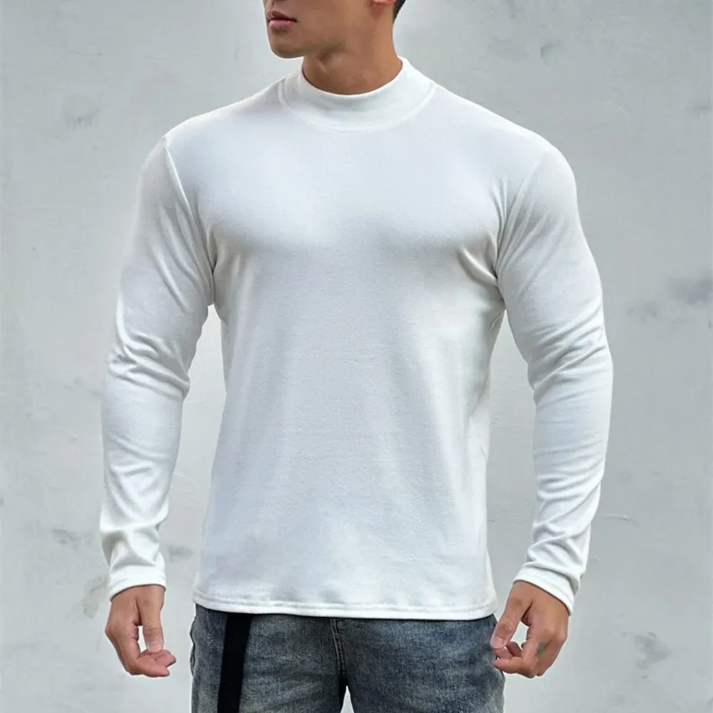 Men's Athletic Shirt Gym Shirt Fitness Shirt Padded - Image 3