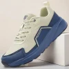 Men's Knit Mesh Sneakers with Blue Contrast Sole