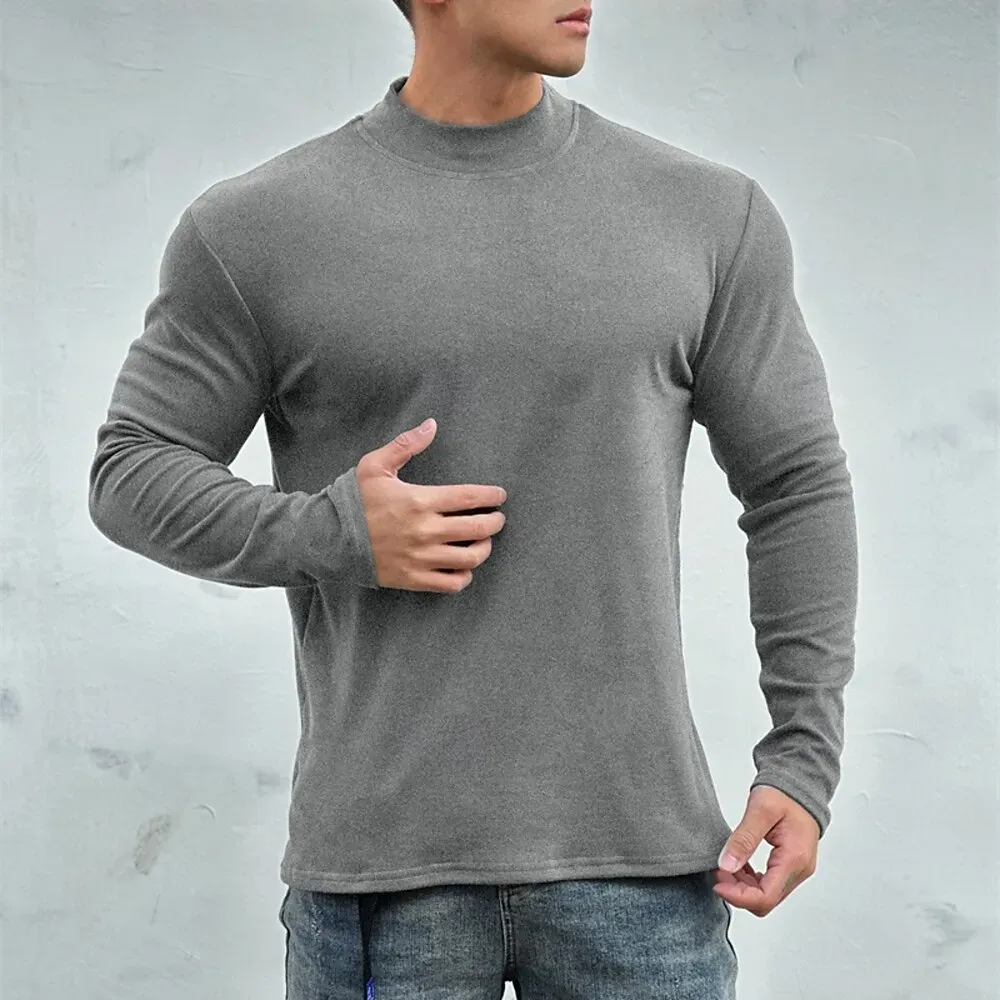 Men's Athletic Shirt Gym Shirt Fitness Shirt Padded - Image 2