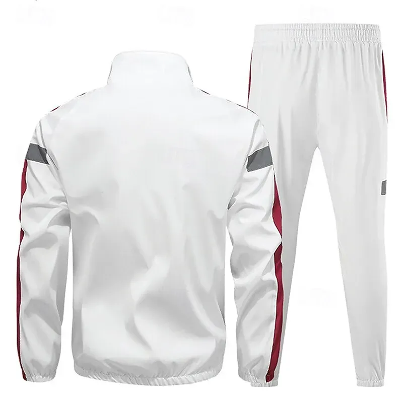 Men 2pc Tracksuit Zip Up Reflective Spring - Image 2