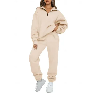 Women's Tracksuit Sweatsuit Activewear Set Fall Drawstring Pocket