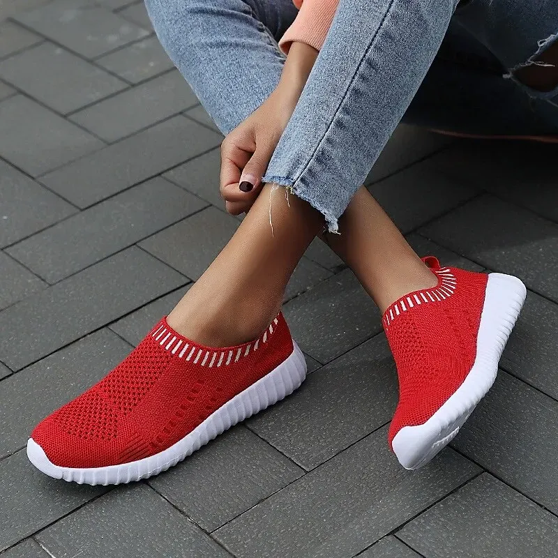 Women's Black Slip-On Sneakers - Image 2