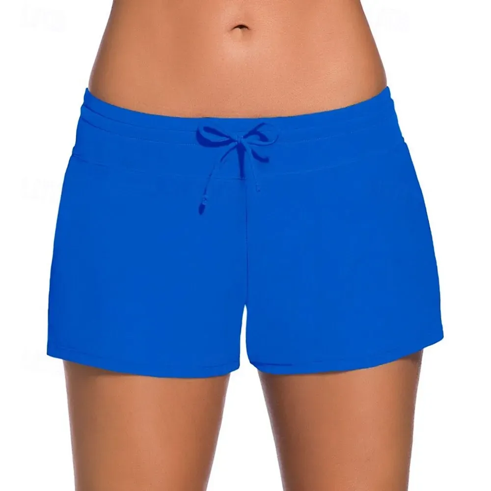 Women's Swim Trunks Swim Shorts Breathable Bottoms Swimming Beach Water Sports Patchwork Summer - Image 6