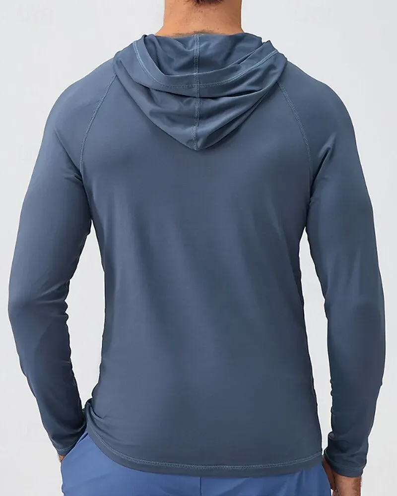 Men's Hoodie Sweatshirt Pocket Long Sleeve Top Athleisure - Image 5